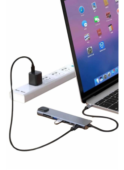 8 Port Çoklayıcı Macbook Ile Uyumlu Çoğaltıcı Type-c Dönüştürücü Tf Sd Kart