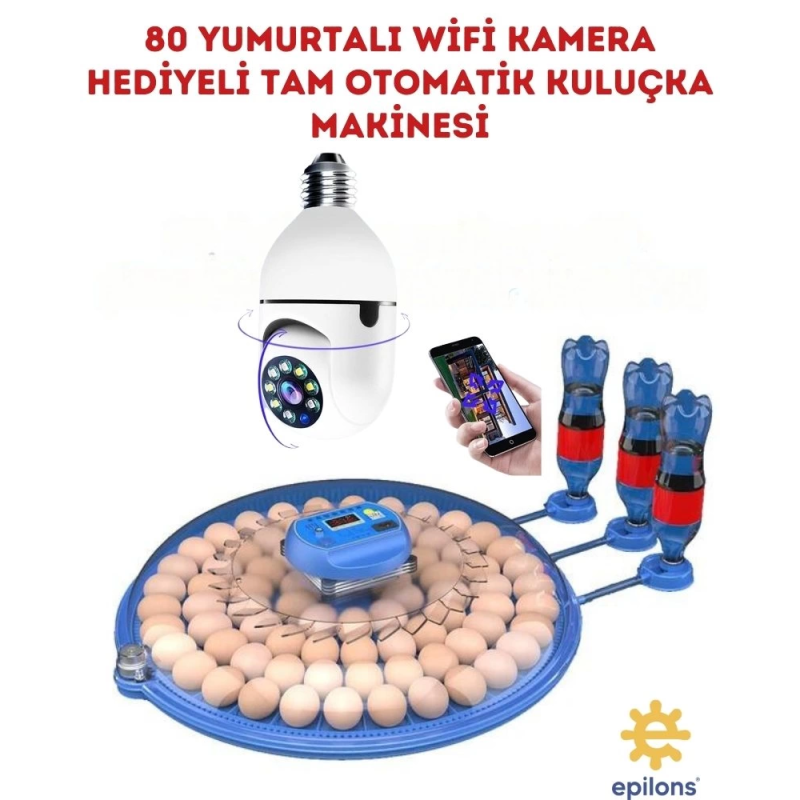80 Yumurta Kapasiteli Tam Otomatik Çiftlik Kuluçka Makinesi Wifi Ampul Kamera Hediyeli Mz-80 80 Yumurta Kapasiteli Tam Otomatik Çiftlik Kuluçka Makinesi Wifi Ampul Kamera Hediyeli Mz-80
