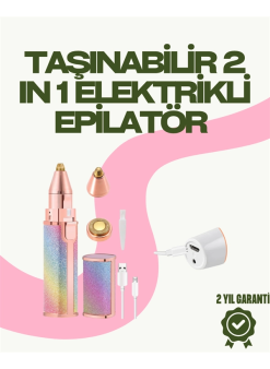 8000 Rpm Taşınabilir Epilatör – Kaş Düzeltici Ve Dudak Epilatörlü Pille Çalışan
