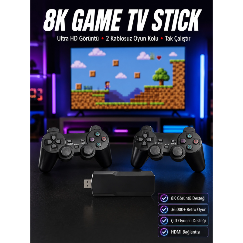 8k Ultra Hd Game Box 36500 Oyunlu Game Stick Oyun Konsolu 8k Ultra Hd Game Box 36500 Oyunlu Game Stick Oyun Konsolu