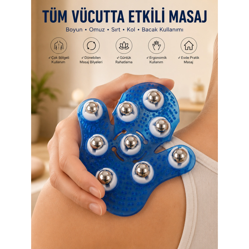 9 Bilyeli Masaj Eldiveni 9 Bilyeli Masaj Eldiveni