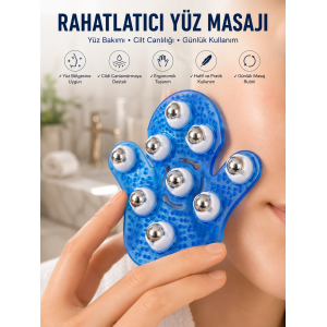 9 Bilyeli Masaj Eldiveni Giyilebilir Plastik Vücut Sıkılaştırıcı