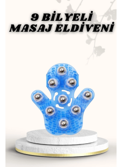 9 Bilyeli Masaj Eldiveni Giyilebilir Plastik Vücut Sıkılaştırıcı