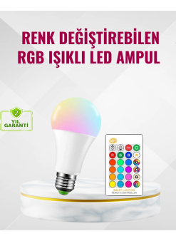 9 Watt Beyaz Işık Ve Renk Ayarlı Akıllı Led Ampul