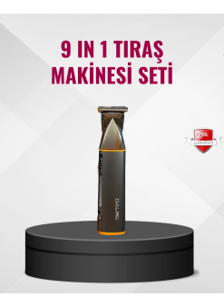 9’u 1 Arada Çoklu Bakım Tıraş Seti Profesyonel Saç Sakal Kesme