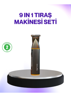 9’u 1 Arada Şarjlı Erkek Bakım Cihazı Saç Sakal Bıyık Ense Trimmer