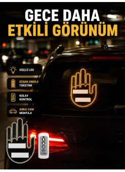 A Kalite Uzaktan Kumandalı Led Park Uyarı Işığı El Figürlü Model