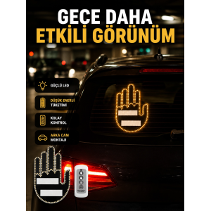 A Kalite Uzaktan Kumandalı Led Park Uyarı Işığı El Figürlü Model