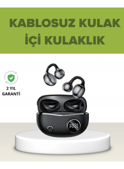 Açık Kulak Tasarımlı Bluetooth 5.4 Kablosuz Kulaklık – Uzun Pil Ömrü