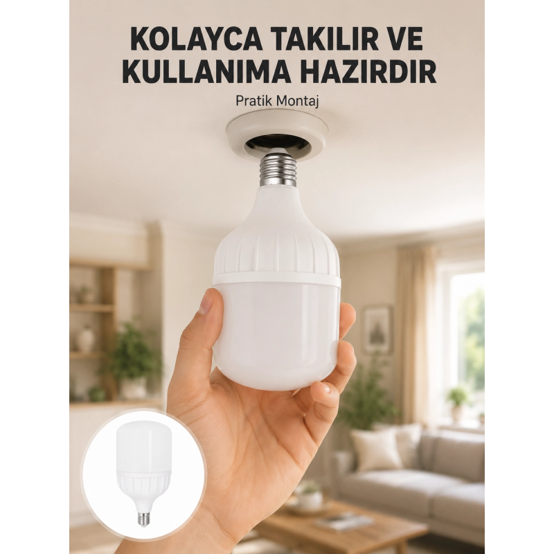 Acil Durumlara Uygun Şarjlı Torch Led Ampul 30 Watt Yeni Nesil Acil Durumlara Uygun Şarjlı Torch Led Ampul 30 Watt Yeni Nesil