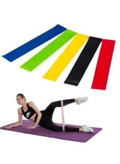 Aerobik Bant 5 Li Pilates Yoga Bandı *