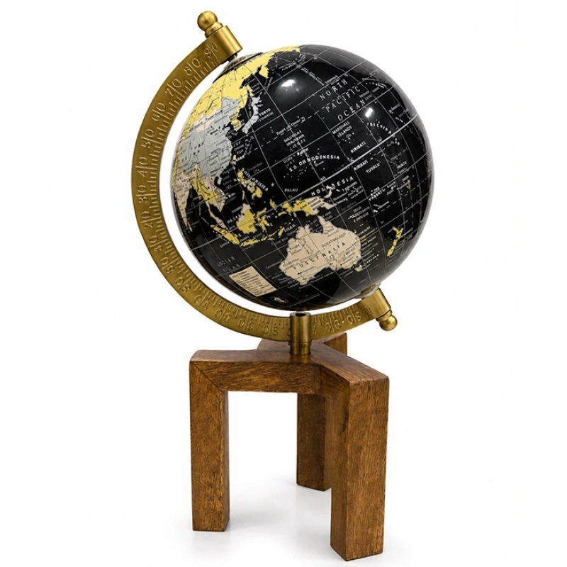 Ahşap Ayaklı Dekoratif Dünya Küre Sl933-bla Ahşap Ayaklı Dekoratif Dünya Küre Sl933-bla