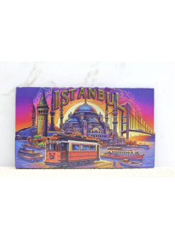 Ahşap İstanbul Temalı Magnet Alk4359