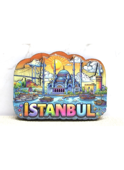 Ahşap İstanbul Temalı Magnet Alk4366