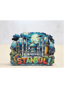 Ahşap İstanbul Temalı Magnet Alk4597