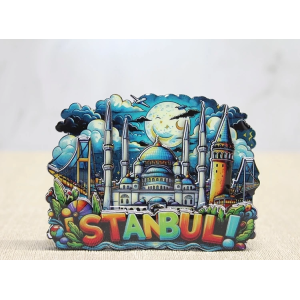 Ahşap İstanbul Temalı Magnet Alk4597