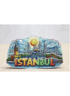Ahşap İstanbul Temalı Magnet Alk4601