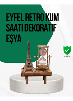 Ahşap Kum Saati – Vintage Tasarımlı Masa Dekoru