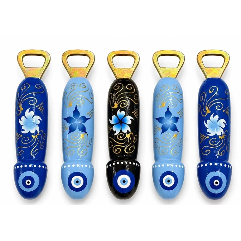 Ahşap Penis Tasarımlı Şişe Açacağı 5li Set No:1011 Ahşap Penis Tasarımlı Şişe Açacağı 5li Set No:1011