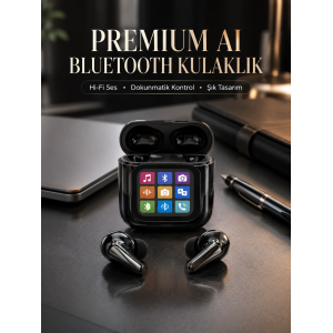 Aı Destekli Dokunmatik Ekranlı Kablosuz Bluetooth Kulaklık