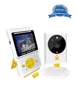 Akıllı Bebek Kamerası Monitörlü Karşılıklı Konuşma Özellikli Sıcaklık İzleme 2.4 İnç Bebek Kamerası