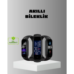 Akıllı Bileklik Adım Sayarlı Kalori Takipli Bildirim Uyumlu Ip67