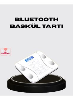 Akıllı Dijital Baskül – Bluetooth Bağlantılı, 8 Ölçüm Verili, Akıllı Vücut Analiz Tartısı