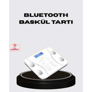 Akıllı Dijital Baskül – Bluetooth Bağlantılı, 8 Ölçüm Verili, Akıllı Vücut Analiz Tartısı