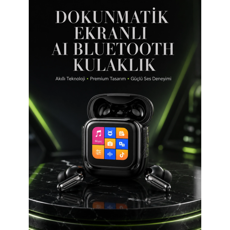 Akıllı Dokunmatik Kontrol Aı Özellikli Bluetooth Kulaklık Akıllı Dokunmatik Kontrol Aı Özellikli Bluetooth Kulaklık