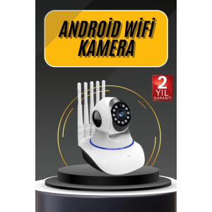 Akıllı Gece Görüşlü Sensörlü Wifi Kamera Telefondan Takip Edilebilir