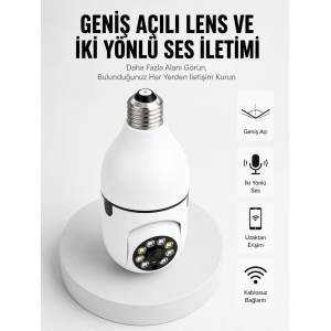 Akıllı Güvenlik Kamerası Full Hd Görüntü Ve Gece Görüş Özellikli Yeni Nesil