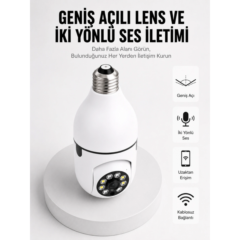 Akıllı Güvenlik Kamerası Full Hd Görüntü Ve Gece Görüş Özellikli Yeni Nesil Akıllı Güvenlik Kamerası Full Hd Görüntü Ve Gece Görüş Özellikli Yeni Nesil
