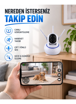 Akıllı Ip Güvenlik Kamerası – 1080p Hd, Gece Görüşlü, Hareket Algılamalı Yeni Nesil
