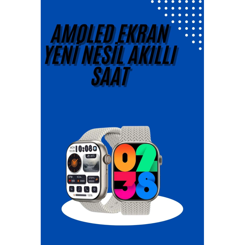 Akıllı Kol Saat Amoled Ekran Android Ve İos Uyumlu Arama Konuşma Akıllı Kol Saat Amoled Ekran Android Ve İos Uyumlu Arama Konuşma