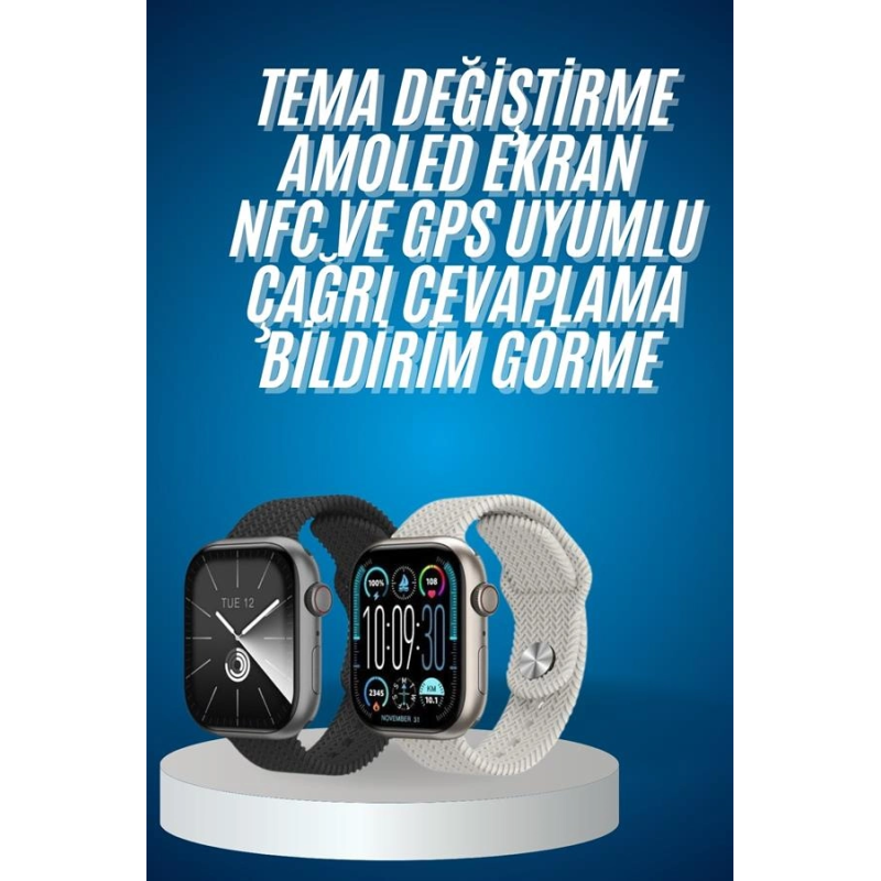 Akıllı Kol Saat Amoled Ekran Android Ve İos Uyumlu Arama Konuşma Akıllı Kol Saat Amoled Ekran Android Ve İos Uyumlu Arama Konuşma