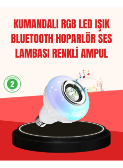 Akıllı Led Ampul – E27 Uyumlu Ve Müzik Çalarlı Tasarım