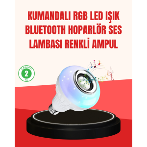 Akıllı Led Ampul – E27 Uyumlu Ve Müzik Çalarlı Tasarım