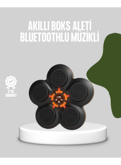 Akıllı Müzikli Boks Makinesi Bluetooth Bağlantılı Işıklı Hedefli Fitness Aleti