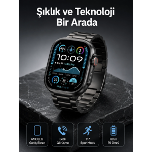 Akıllı Saat 3 Kordonlu Waterproof Adımsayar, Titreşim Ve Gps Özelliği