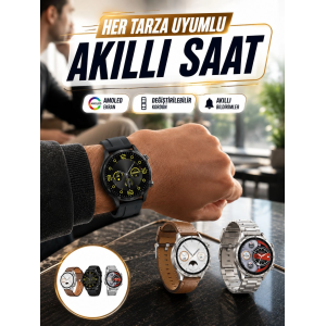 Akıllı Saat 5.0 Bluetooth Bağlantılı Sağlık Ve Uyku Takibi Sosyal Medya Girişli Yeni Nesil