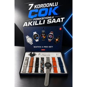 Akıllı Saat 7 Kordonlu Yeni Nesil Arama Cevaplayan Çok Fonksiyonlu