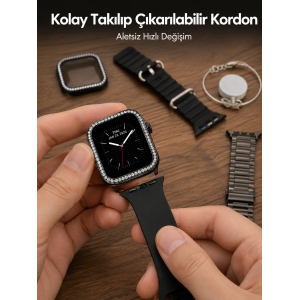 Akıllı Saat Aksesuar Seti Değiştirilebilir Kordon Ve Şarj Atı Yeni Nesil