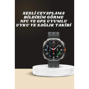 Akıllı Saat Amoled Ekran Bluetooth Bağlantılı Sağlık Takibi Gps Uyumlu