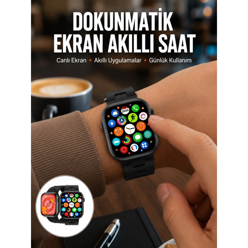 Akıllı Saat Android Ve İos Uyumlu Plastik Kordon Yeni Seri Akıllı Saat Android Ve İos Uyumlu Plastik Kordon Yeni Seri