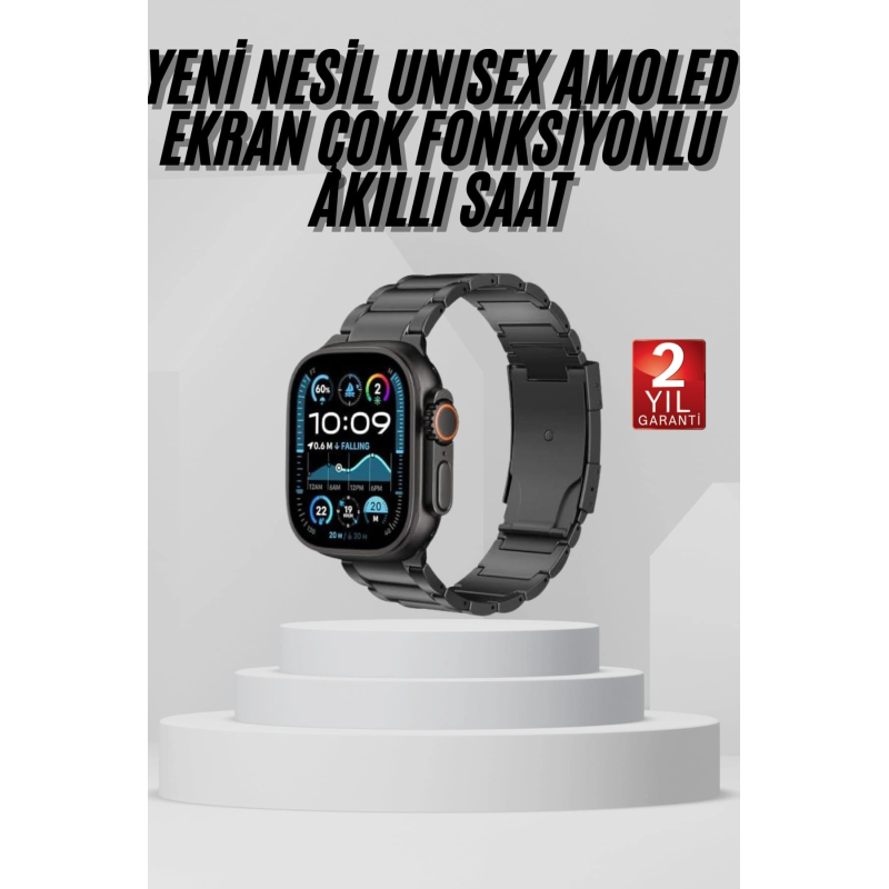 Akıllı Saat Arama Konuşma Gps Ve Nfc Özelliği 3 Kordonlu Amoled Ekran Akıllı Saat Arama Konuşma Gps Ve Nfc Özelliği 3 Kordonlu Amoled Ekran