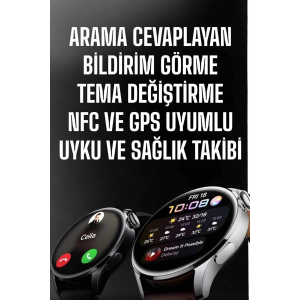 Akıllı Saat Bildirim Görme Amoled Ekran Gps Uyumlu Sesli Görüşme