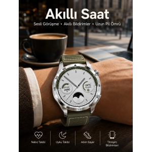 Akıllı Saat Bildirim Görme Sesli Görüşme Çoklu Kordon Gps Takibi