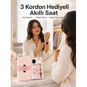 Akıllı Saat Bluetooth Bağlantılı Aksesuar Hediyeli Gps Takibi