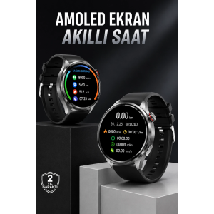 Akıllı Saat Bluetooth Bağlantılı Amoled Ekran Uyku Ve Sağlık Takibi