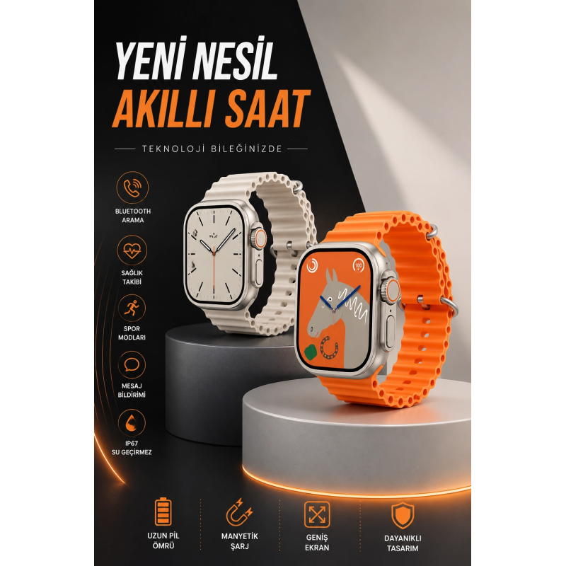 Akıllı Saat Bluetooth Bağlantılı Uyku Ve Sağlık Takibi Akıllı Saat Bluetooth Bağlantılı Uyku Ve Sağlık Takibi